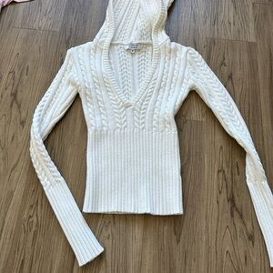 FRANKIES BIKINIS WHITE SWEATER